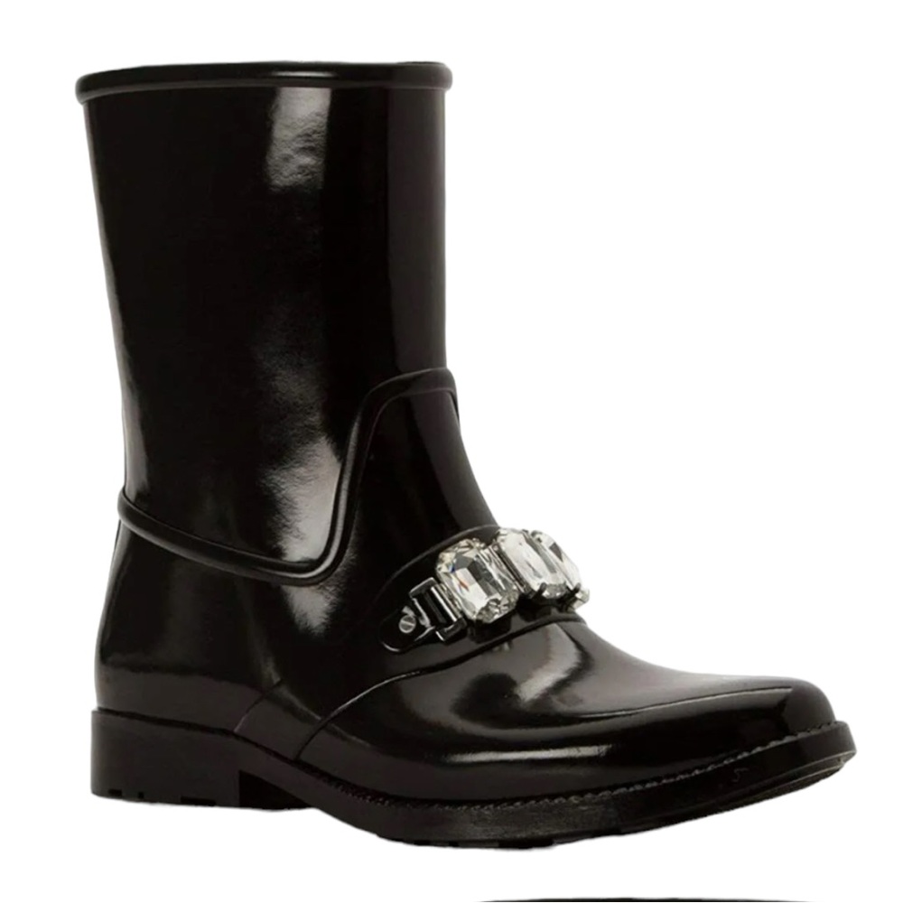 Michael Kors Women's Leslie Rubber Closed Toe Mid-Calf Size 9